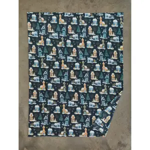 Deyongs Festive Village Super Soft Fleece Throw